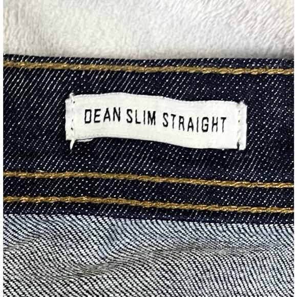 William Rast 40x32 Dark Wash Indigo Blue Jeans Dean Slim Straight 42” Waist EUC - Picture 6 of 13